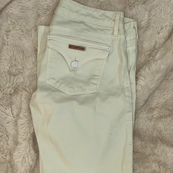 Hudson Jeans Denim - Hudson white classic 2button jeans
